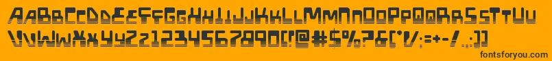 Xpedhalf Font – Black Fonts on Orange Background