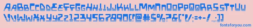 Xpedhalf Font – Blue Fonts on Pink Background