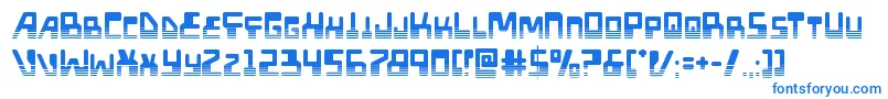 フォントXpedhalf – 青いフォント