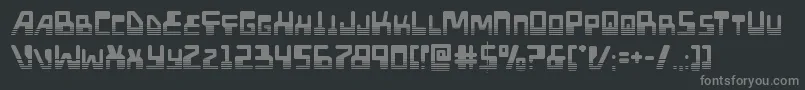 Xpedhalf Font – Gray Fonts on Black Background