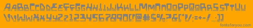 Xpedhalf Font – Gray Fonts on Orange Background
