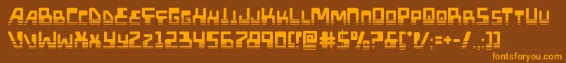 Xpedhalf Font – Orange Fonts on Brown Background