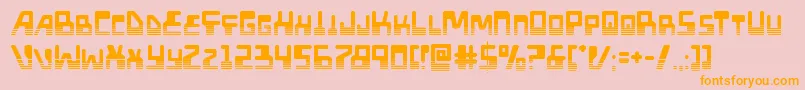 Xpedhalf Font – Orange Fonts on Pink Background