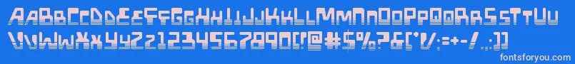 Xpedhalf Font – Pink Fonts on Blue Background