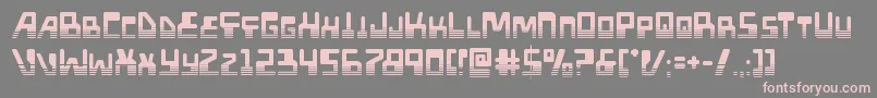 Xpedhalf Font – Pink Fonts on Gray Background