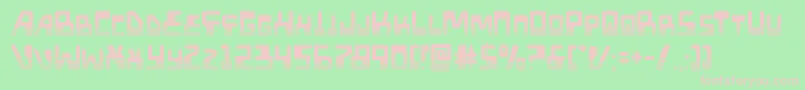 Xpedhalf Font – Pink Fonts on Green Background
