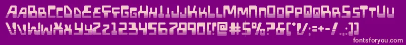 Xpedhalf Font – Pink Fonts on Purple Background