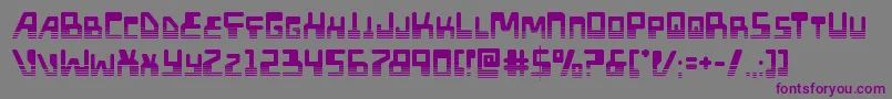 Xpedhalf Font – Purple Fonts on Gray Background