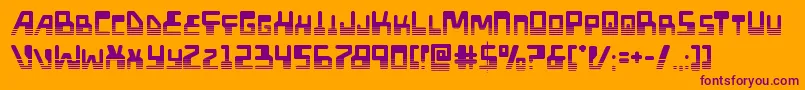 Xpedhalf Font – Purple Fonts on Orange Background
