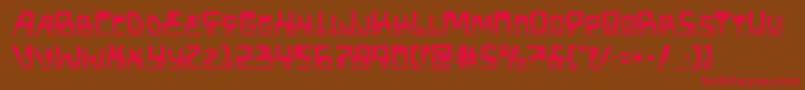 Шрифт Xpedhalf – красные шрифты на коричневом фоне