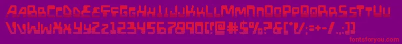 Xpedhalf Font – Red Fonts on Purple Background