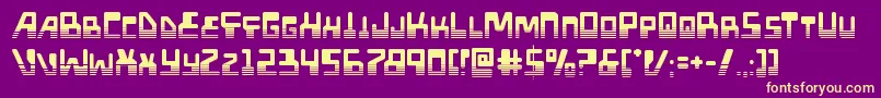 Xpedhalf Font – Yellow Fonts on Purple Background