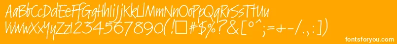 KremC Font – White Fonts on Orange Background
