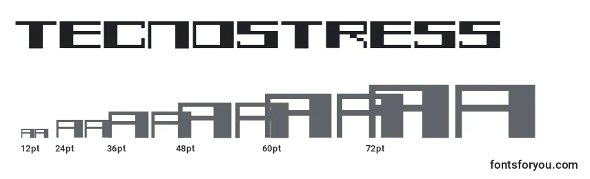 TecnoStress Font Sizes