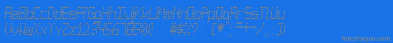 CuadradaSt-fontti – harmaat kirjasimet sinisellä taustalla