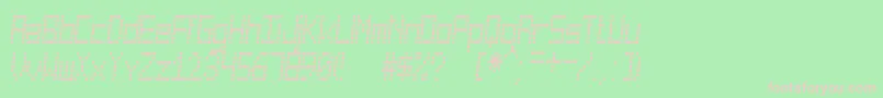 CuadradaSt Font – Pink Fonts on Green Background