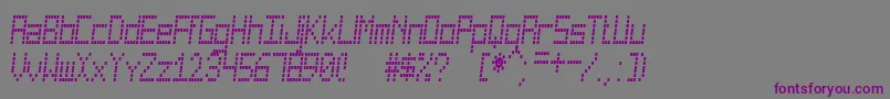 Шрифт CuadradaSt – фиолетовые шрифты на сером фоне