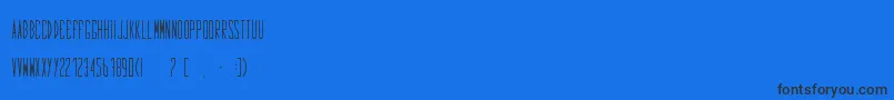 Czcionka FontFirstBold – czarne czcionki na niebieskim tle
