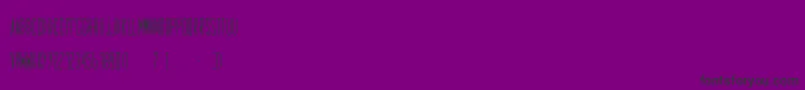 フォントFontFirstBold – 紫の背景に黒い文字