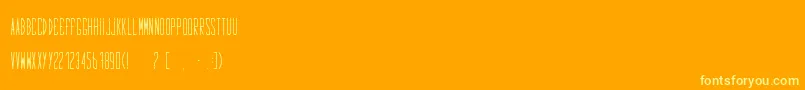 FontFirstBold Font – Yellow Fonts on Orange Background