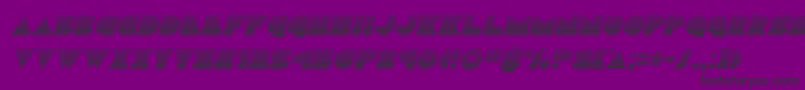 Discodeckgradital Font – Black Fonts on Purple Background