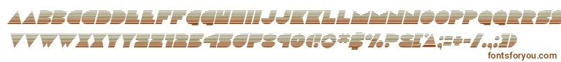 Шрифт Discodeckgradital – коричневые шрифты на белом фоне