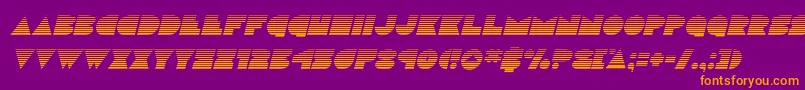 Discodeckgradital Font – Orange Fonts on Purple Background