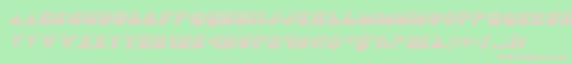 Discodeckgradital Font – Pink Fonts on Green Background