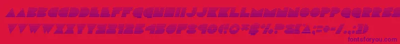 Discodeckgradital Font – Purple Fonts on Red Background