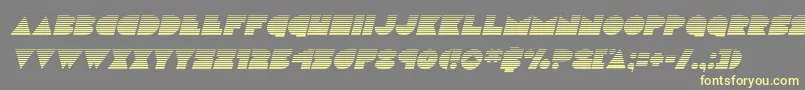 Шрифт Discodeckgradital – жёлтые шрифты на сером фоне