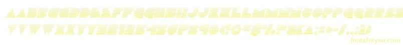 Шрифт Discodeckgradital – жёлтые шрифты