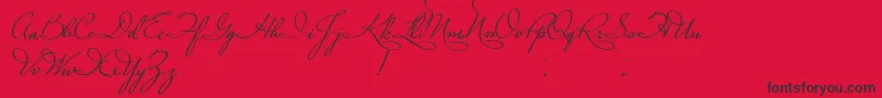 PlasterOfParis Font – Black Fonts on Red Background