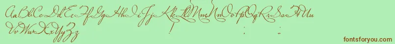 PlasterOfParis Font – Brown Fonts on Green Background