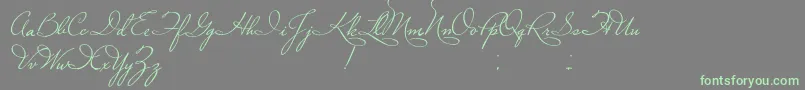 PlasterOfParis Font – Green Fonts on Gray Background