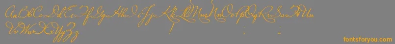PlasterOfParis Font – Orange Fonts on Gray Background