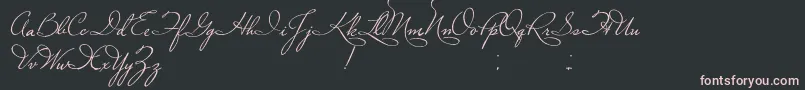 PlasterOfParis Font – Pink Fonts on Black Background