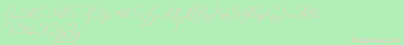 PlasterOfParis Font – Pink Fonts on Green Background