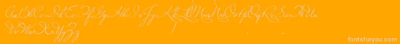 Подробнее о шрифте PlasterOfParis Шрифт PlasterOfParis – розовые шрифты на оранжевом фоне