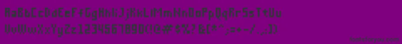 Fonte Mousetrap – fontes pretas em um fundo violeta