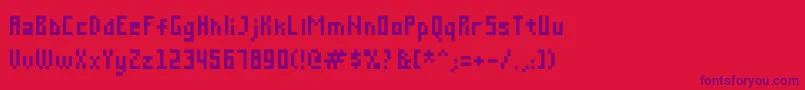 Mousetrap Font – Purple Fonts on Red Background