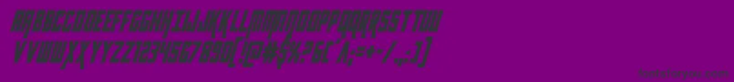 Kondorcondital Font – Black Fonts on Purple Background