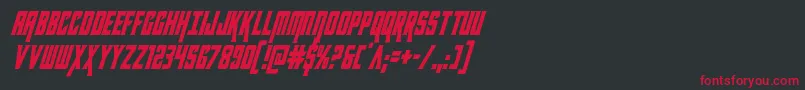 Kondorcondital Font – Red Fonts on Black Background