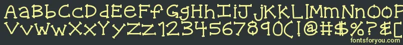 More about Kbquipstersfool Font Kbquipstersfool Font – Yellow Fonts on Black Background