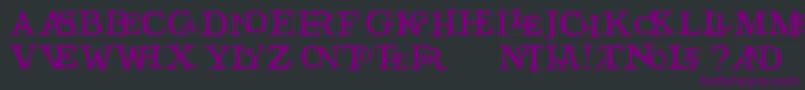 Qicktype Font – Purple Fonts on Black Background