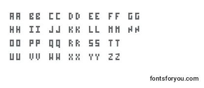 Überblick über die Schriftart Pixelzim3x5
