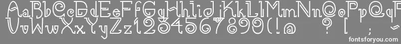 フォントNee – 灰色の背景に白い文字