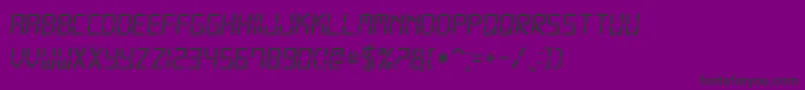 Digital7Italic Font – Black Fonts on Purple Background