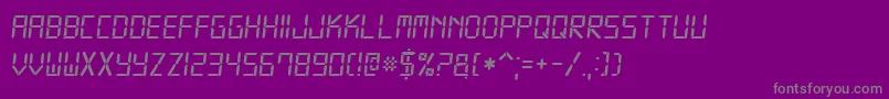 fuente Digital7Italic – Fuentes Grises Sobre Fondo Morado