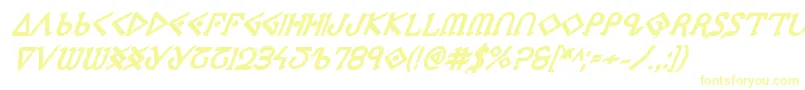 PresleyPressExtraboldItal Font – Yellow Fonts