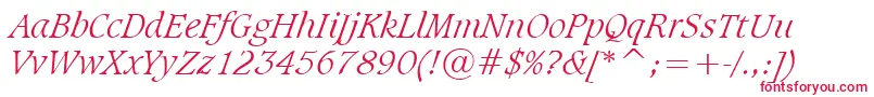 SudbltI Font – Red Fonts on White Background